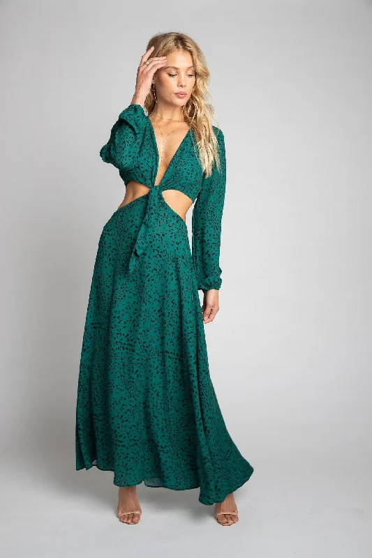 Maxi dress with sweetheart neckline-Noelle Maxi in Seabrook