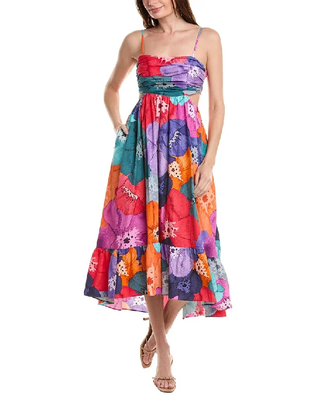 Maxi dress with cape sleeves-Hutch Mabel Maxi Dress