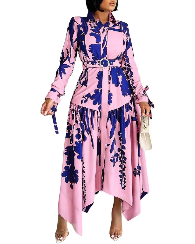 Maxi dress with bishop sleeves-Juliet Roses Plus Maxi Dress