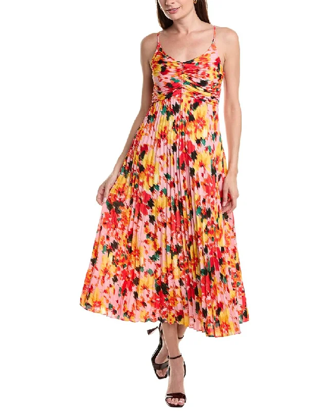 Maxi dress with tie waist-Nanette by Nanette Lepore Chiffon Maxi Dress