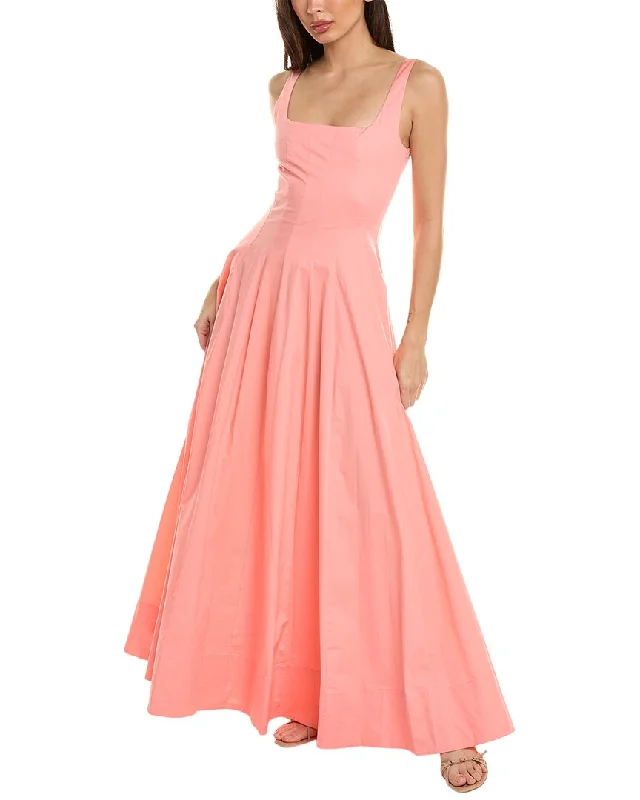 Maxi dress with ruched sides-STAUD Maxi Wells Dress