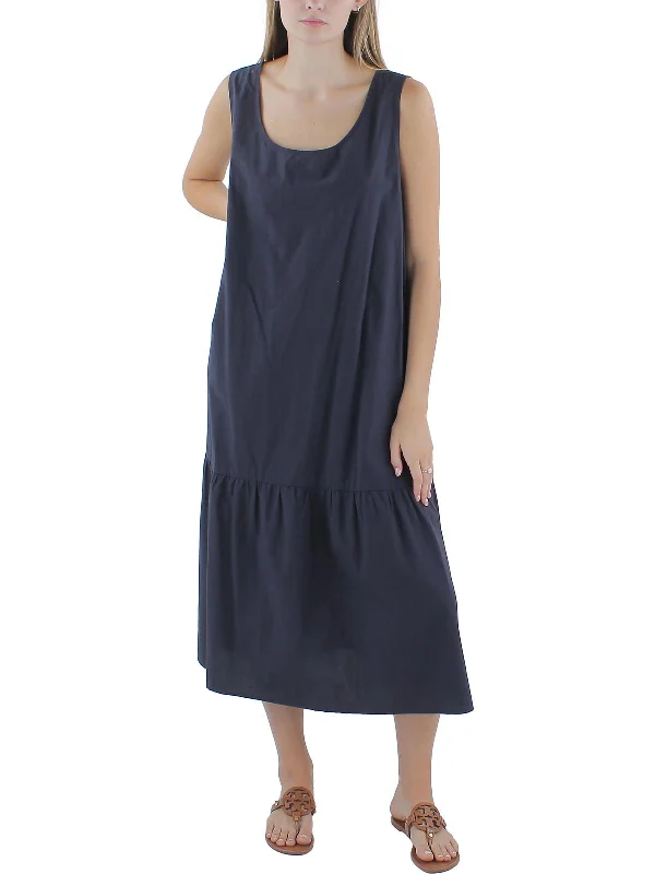 Maxi dress with empire waist-Womens Organic Cotton Maxi Dress