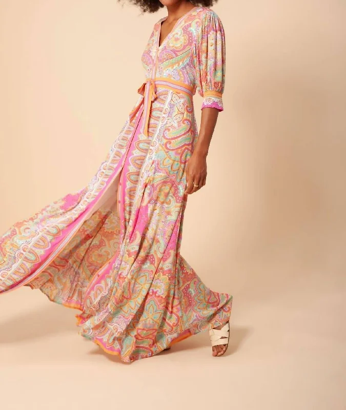 Relaxed fit maxi dress-Goya Maxi Dress In Pink