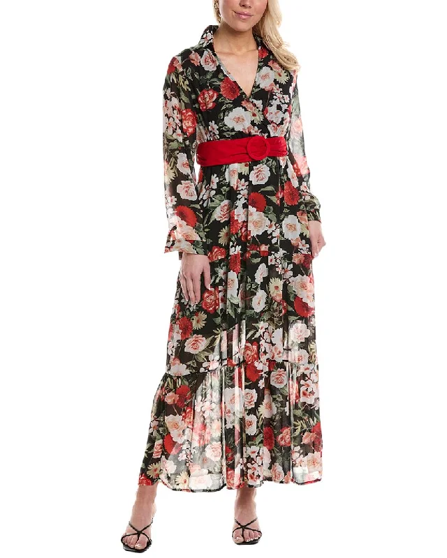 Maxi dress with smocked waist-ANNA KAY Belted Maxi Dress