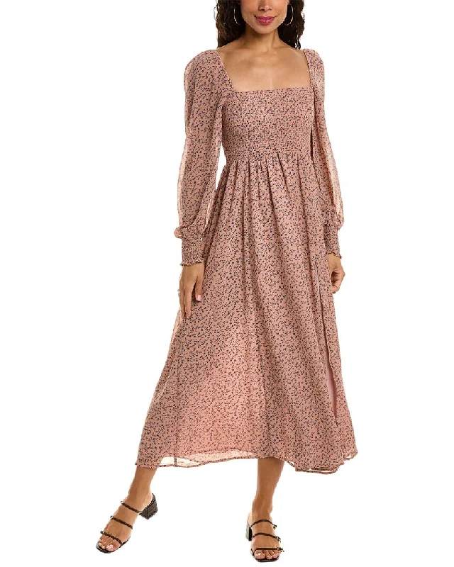 Modern maxi dress-O.P.T. Classic Smocked Maxi Dress