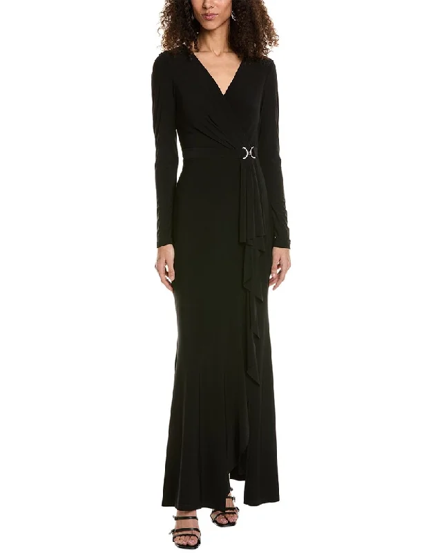 Maxi dress with ruching-Joseph Ribkoff Belted Maxi Dress