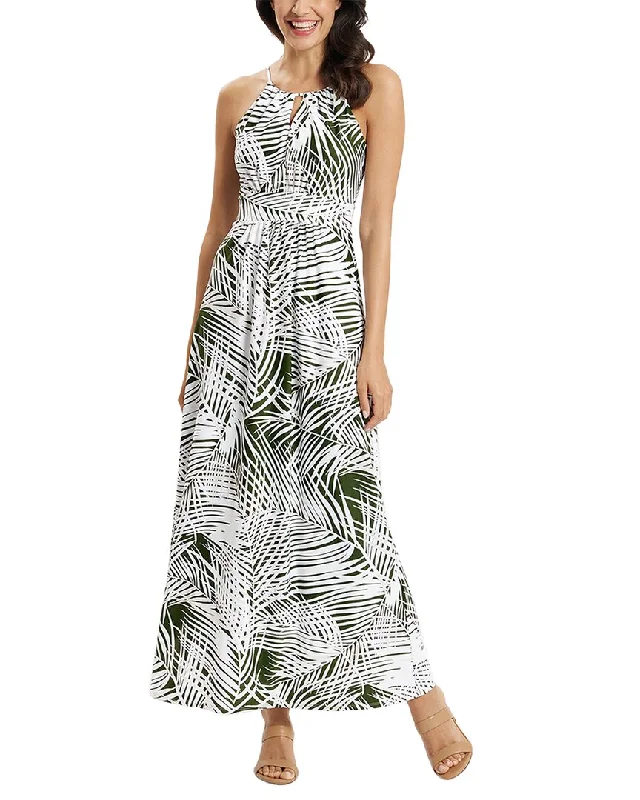 Bold print maxi dress-Jude Connally Mia Halter Maxi Dress