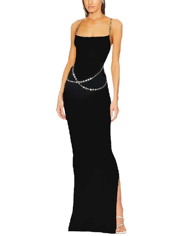 Maxi dress with puffball skirt-Daniele Oro Maxi Dress