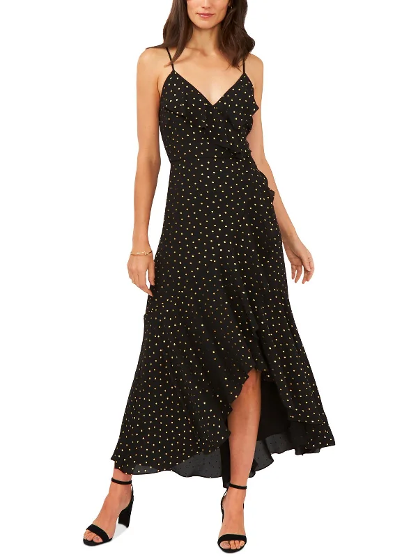 Maxi dress with smocked waist-Womens Printed Long Maxi Dress