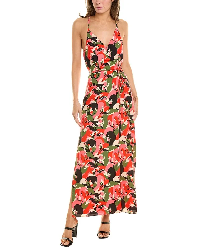 Maxi dress with split sleeves-Hutch Dora Maxi Dress