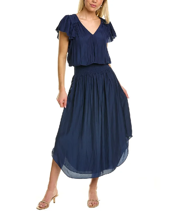 Trendy midi dress with belt-Ramy Brook Yassi Midi Dress