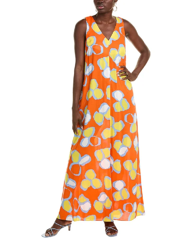 Maxi dress with ruffled neckline-Diane von Furstenberg Aidan Maxi Dress