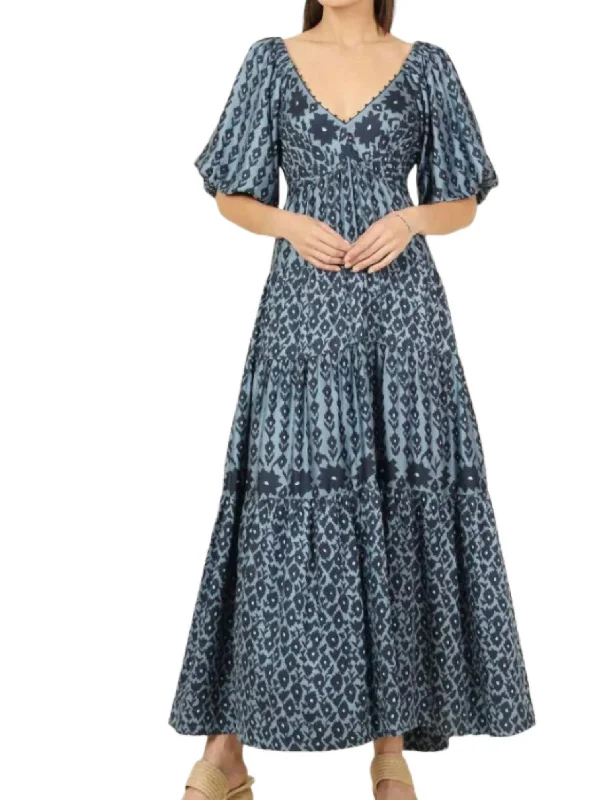 Maxi dress with wrap design-Ila Maxi Dress In Davina Marlin