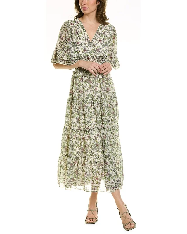 Lightweight cotton maxi dress-Max Studio Tiered Maxi Dress