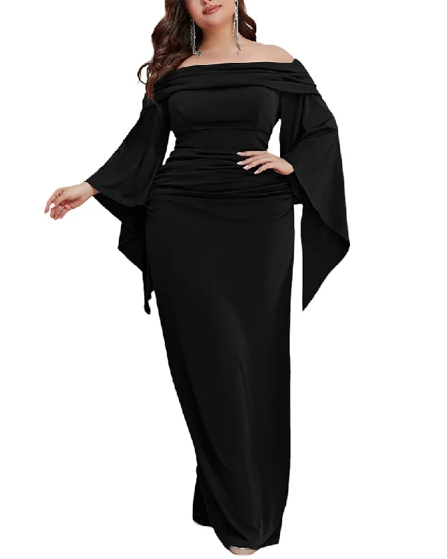 Maxi dress with cutouts-ROMANISSA Maxi Dress