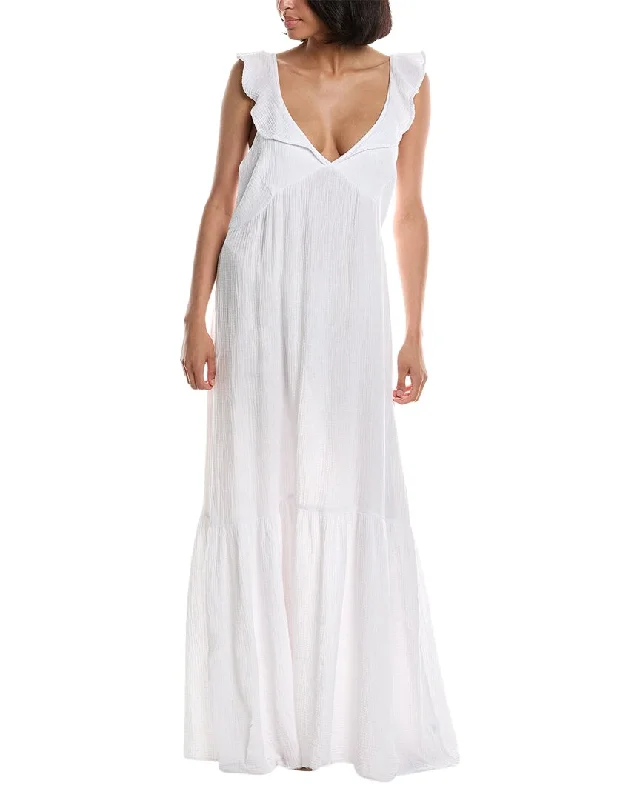 Maxi dress with vintage look-LA MADE Gauze Maxi Dress