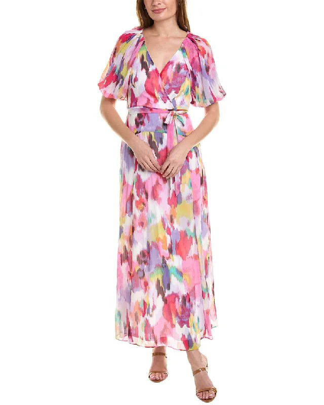 Maxi dress with smocked waist-Maison Tara Serena Maxi Dress