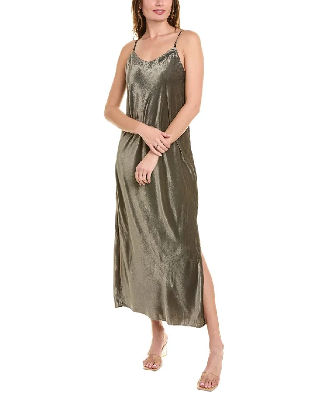 Maxi dress with draped bodice-Splendid Velvet Breeze Maxi Dress