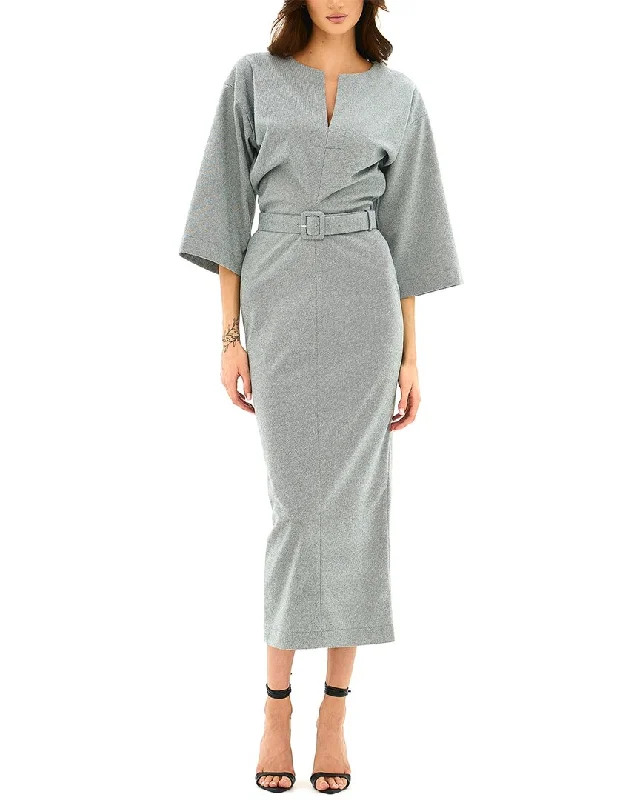 Maxi dress with denim fabric-BGL Maxi Dress