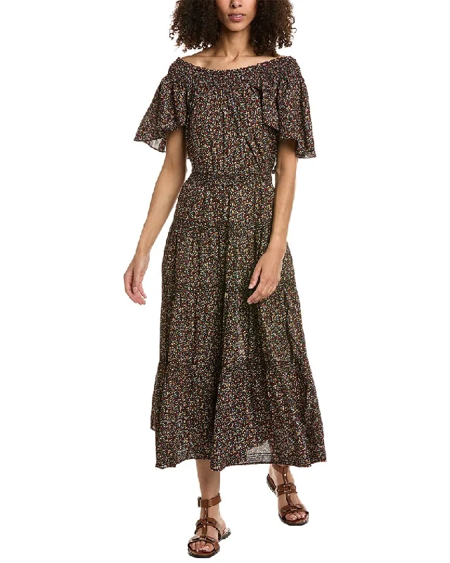 Maxi dress with leaf print-THE GREAT The Creek Maxi Dress