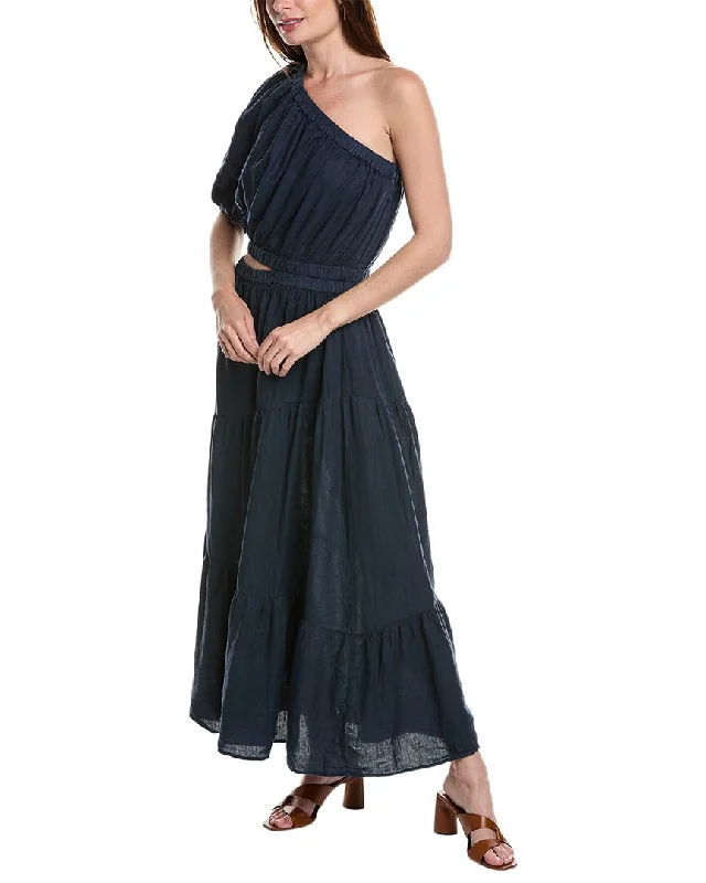 Maxi dress with high split-Velvet by Graham & Spencer Giselle Linen Maxi Dress