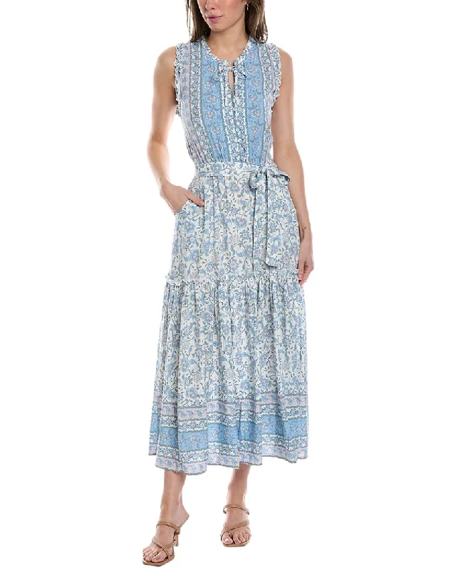 Maxi dress with crisscross straps-Walker & Wade Alexis Maxi Dress