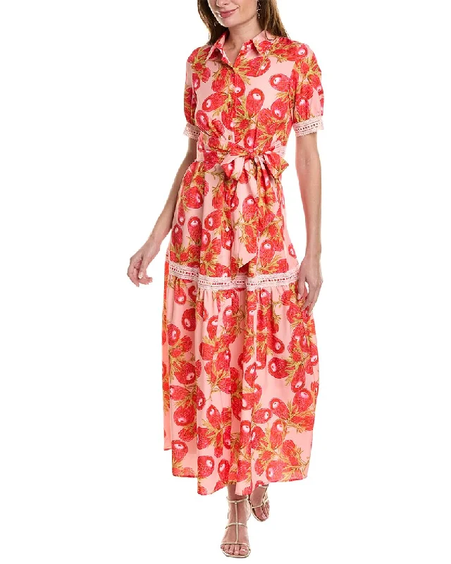 Maxi dress with side drawstring-IPPONELLI  Maxi Shirtdress