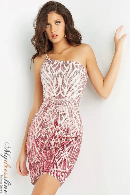 Fit and flare mini dress-Jovani 07782