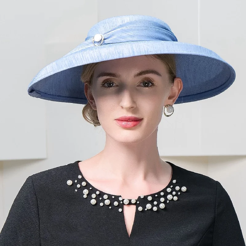 Chic black cocktail dress-Flax Sinamay Fedora Hat Sinamay Hat Casual Tea Party Retro Lady With Cap Beading Headpiece Headwear/ Special Occasion / Office & Career / Casual / Graduation / Congratulations