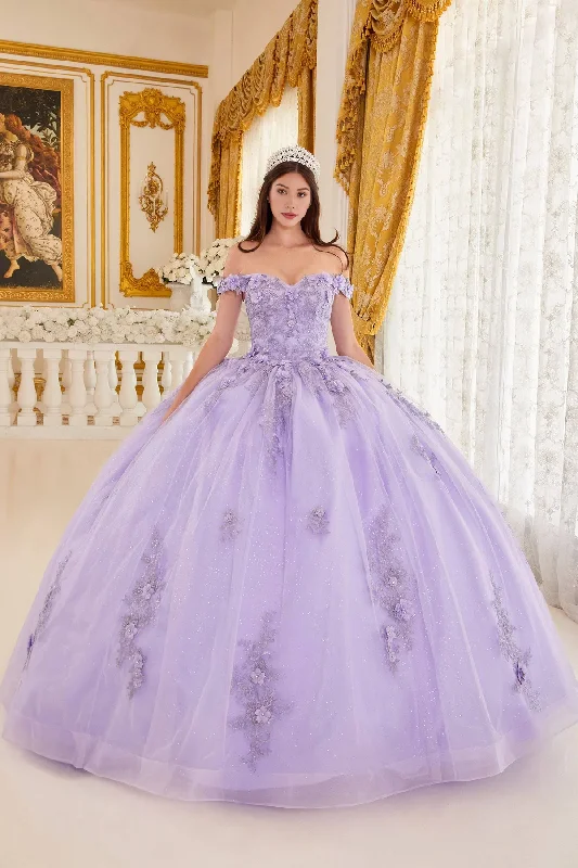 Sheer sleeve cocktail dress-Off Shoulder Quinceanera Dresses Princess Dress Performance Party Dress with Crystals Appliques